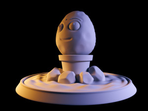 plant vs zombie wall nut pot 3d print 3D Print Model