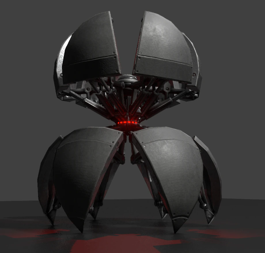 sphere robot 3D Model .c4d .max .obj .3ds .fbx .stl .blend