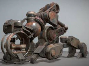 목 보행기 3D 모델