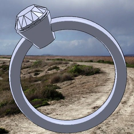 diamond ring 3D Model .c4d .max .obj .3ds .fbx .stl .blend 