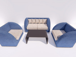 sofa sets 3D-Modell