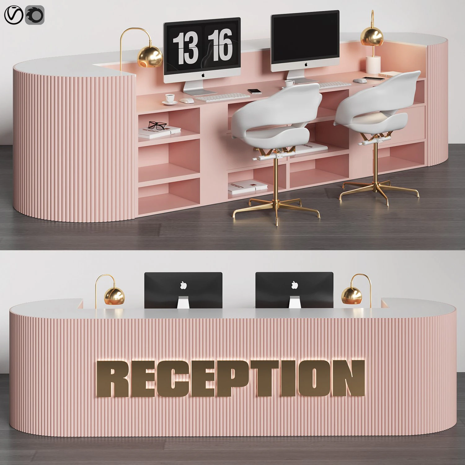 reception02 3D Model .c4d .max .obj .3ds .fbx .stl .blend 