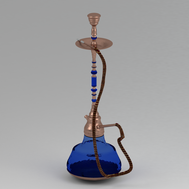 hookah 3D 모델 .c4d .max .obj .3ds .fbx .stl .blend 