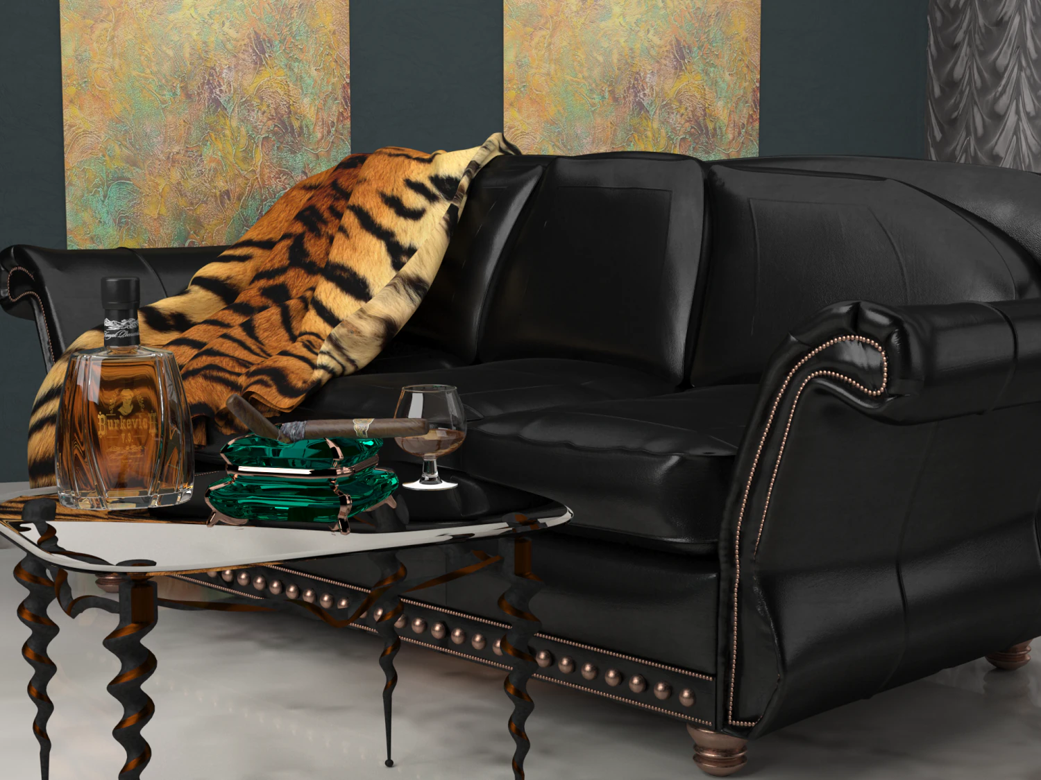 sofa 3D Model .c4d .max .obj .3ds .fbx .stl .blend 