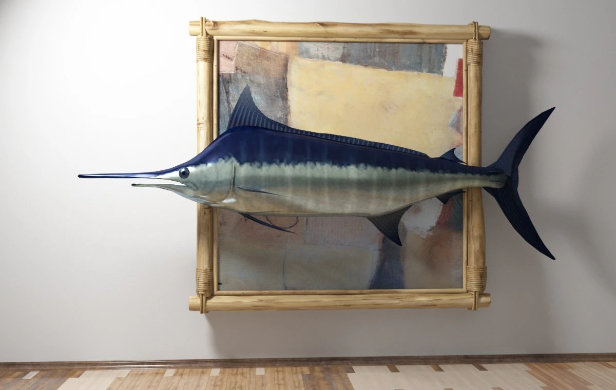 marlin 3D Model .c4d .max .obj .3ds .fbx .stl .blend 