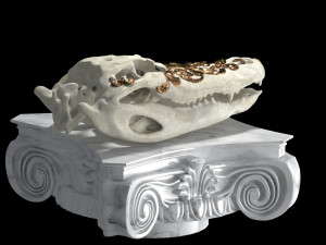 alligator skull 3D Model