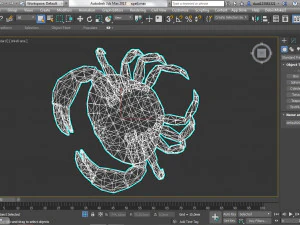 crab in an aquarium 3D Model