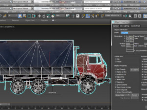 a garage with a tractor a truck and a car 3D मॉडल