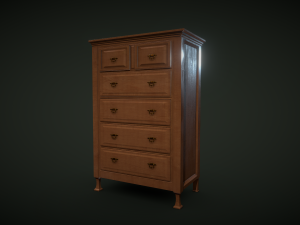 antique drawer Model 3D