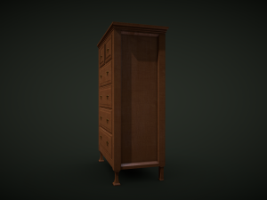 antique drawer Modello 3D