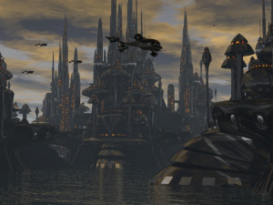 organodron city 3D 모델