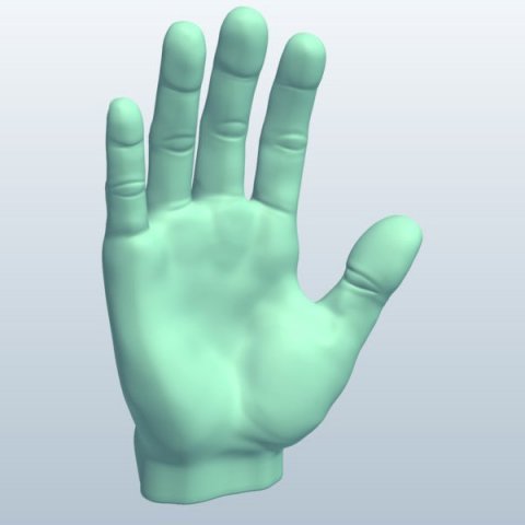 simple hand but very high detailed to be used in vr-ar 3D Модель .c4d .max .obj .3ds .fbx .stl .blend 