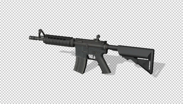 m4a4 very top quality game ready 3D Model .c4d .max .obj .3ds .fbx .stl .blend