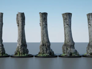 batang pohon - 11 Model 3D