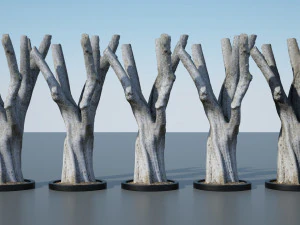 tronco de &aacute;rvore detalhado - 16 Modelo 3D