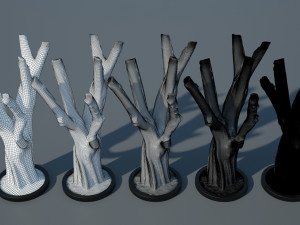 detailed tree trunk - 16 Modelo 3D