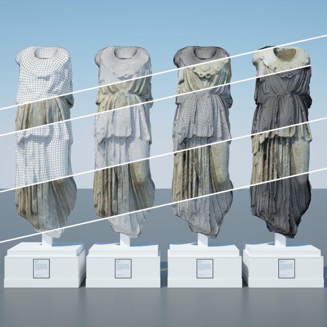 athena Modello 3D .c4d .max .obj .3ds .fbx .stl .blend 