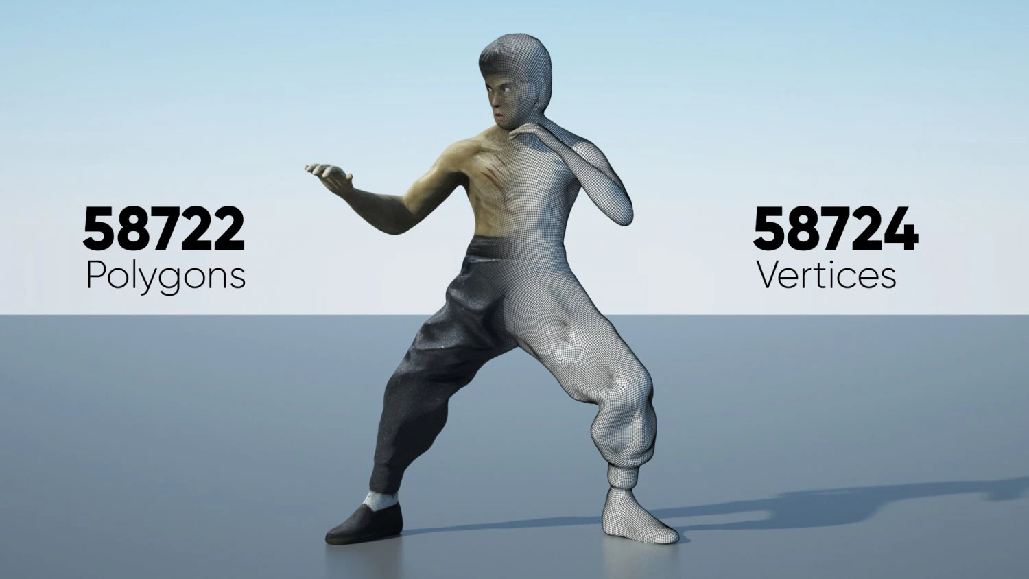 bruce lee action figure 3D Model .c4d .max .obj .3ds .fbx .stl .blend