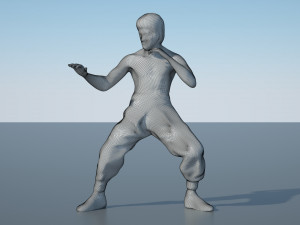 bruce lee action figure Modello 3D