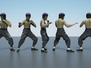 bruce lee action figure Modello 3D
