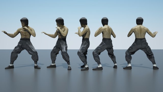 Kung Fu Poses 1 by Paradilis on DeviantArt