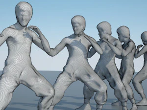 bruce lee action figure 3D Model