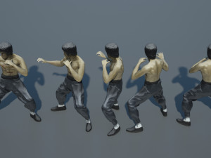 bruce lee action figure Modello 3D