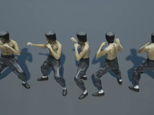 bruce lee action figure 3D Model