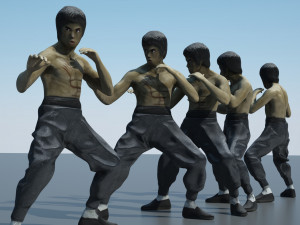 bruce lee action figure Modello 3D