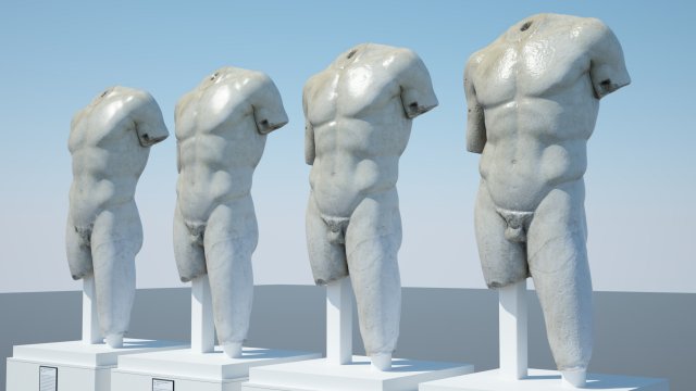 doryphoros spear bearer 3D Модель .c4d .max .obj .3ds .fbx .stl .blend 