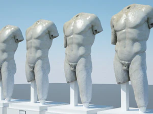 portatore di lancia di Doriforo Modello 3D