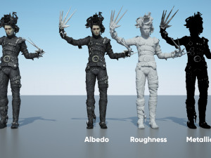 edward scissorhands action figure 3D Model