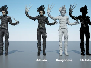 Фигурка Эдварда руки-ножницы 3D Модель