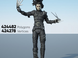 edward scissorhands action figure 3D मॉडल