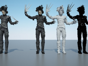 edward scissorhands action figure 3D मॉडल