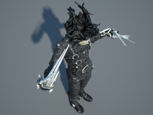 edward scissorhands action figure 3D मॉडल