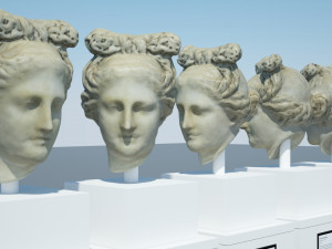 head of aphrodite Modello 3D