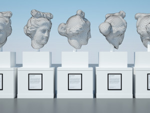 head of aphrodite Modello 3D