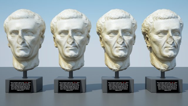 head of nerva 3D Model .c4d .max .obj .3ds .fbx .stl .blend 