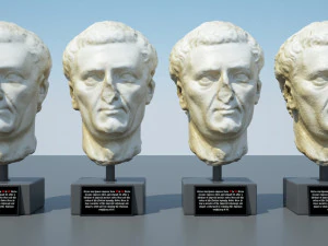 testa del nervo Modello 3D