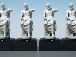 statue of jupiter 3D मॉडल