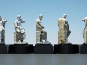 statue of jupiter 3D Model