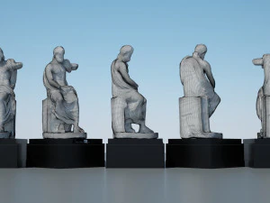 statue of jupiter 3D Model