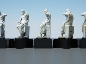 statue of jupiter 3D मॉडल