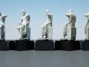 statue of jupiter 3D Model