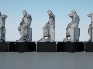statue of jupiter 3D मॉडल