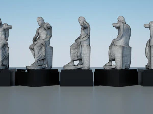 statue of jupiter 3D Model