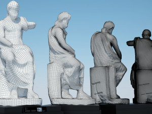 statue of jupiter 3D मॉडल