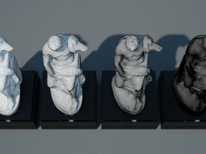 statue of jupiter 3D Model