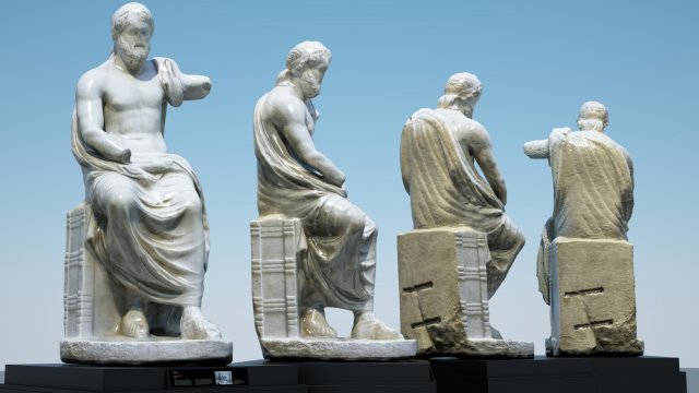 statue of jupiter 3D Модель .c4d .max .obj .3ds .fbx .stl .blend